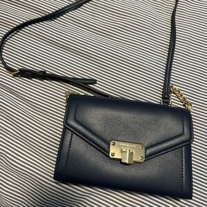 Michael Kors navy crossobody bag. Like new
